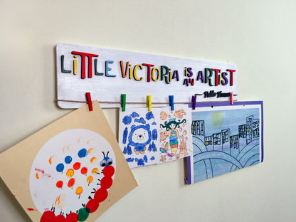 Personalized Kids Artwork Display