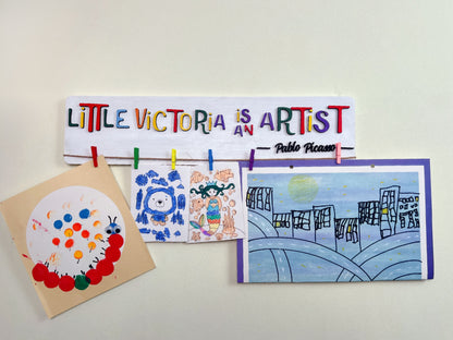 Personalized Kids Artwork Display